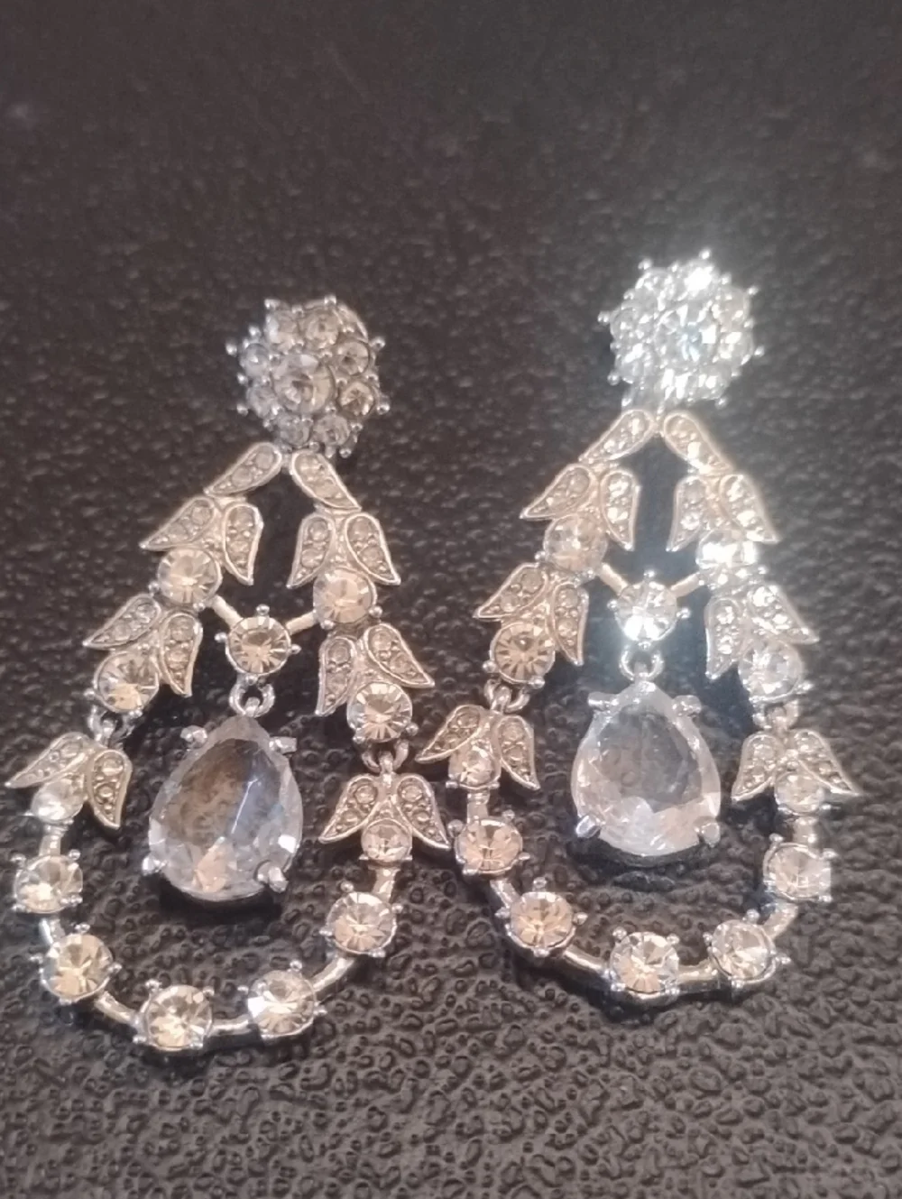 Monet Clip On Earrings - Silver Tone